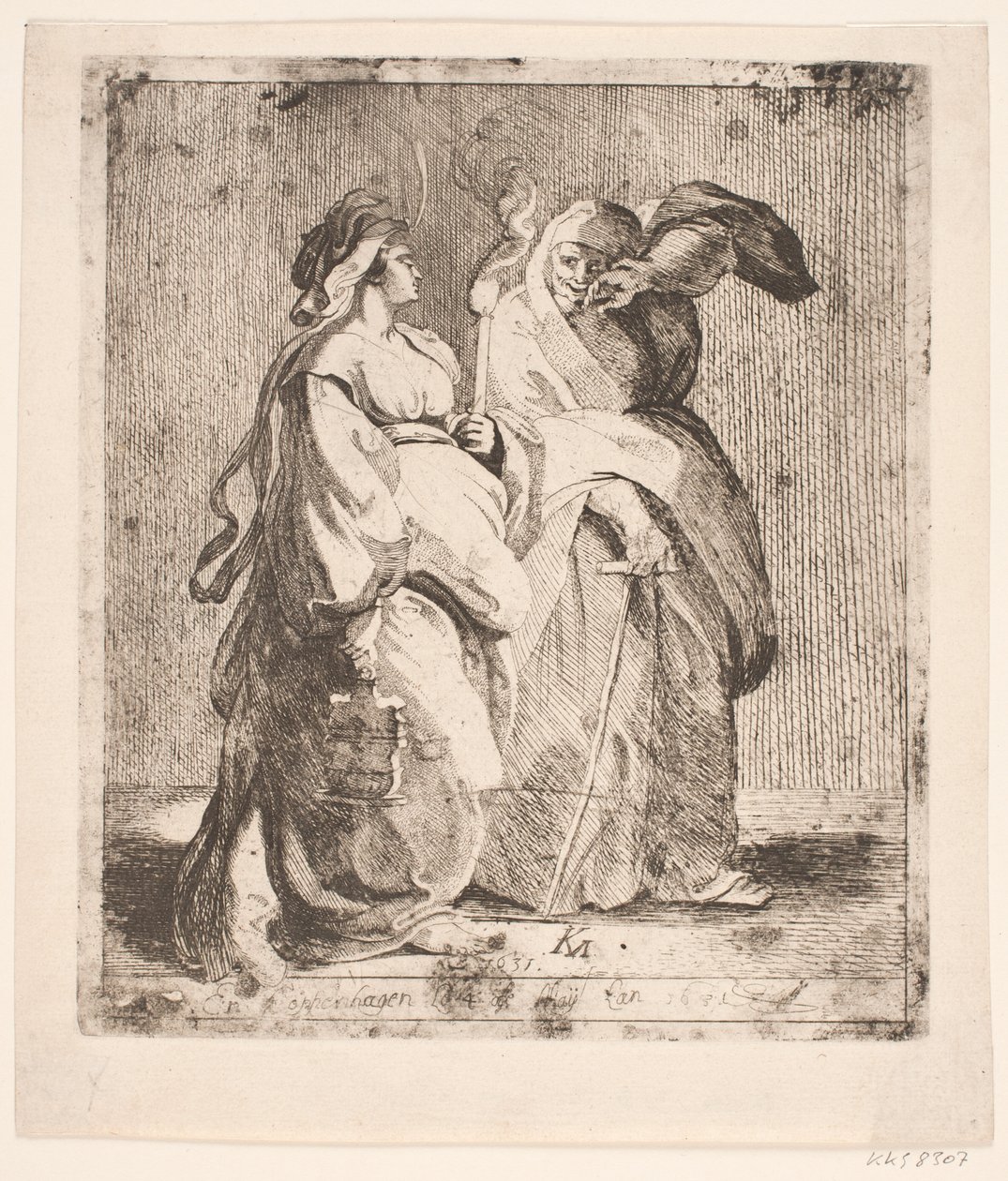 Judith med sin tjänare av Karel van III Mander