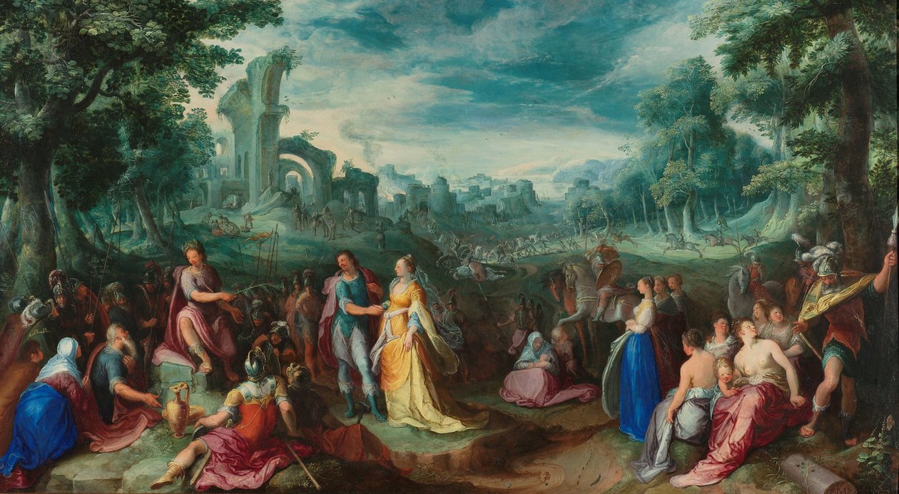 Scipios kontinens Scipios kontinens. På baksidan: Allegory on Nature av Karel van Mander (I)
