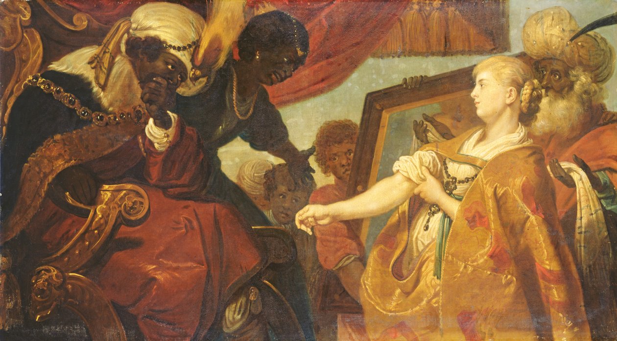 Chariclea visar Persina och Hydaspes av Karel van Mander III