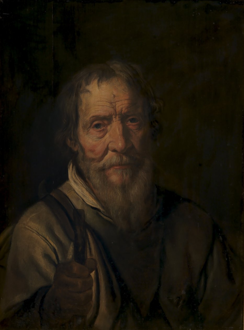 Porträtt av en gammal man. Christian Jacobsen Drakenberg av Karel van Mander III