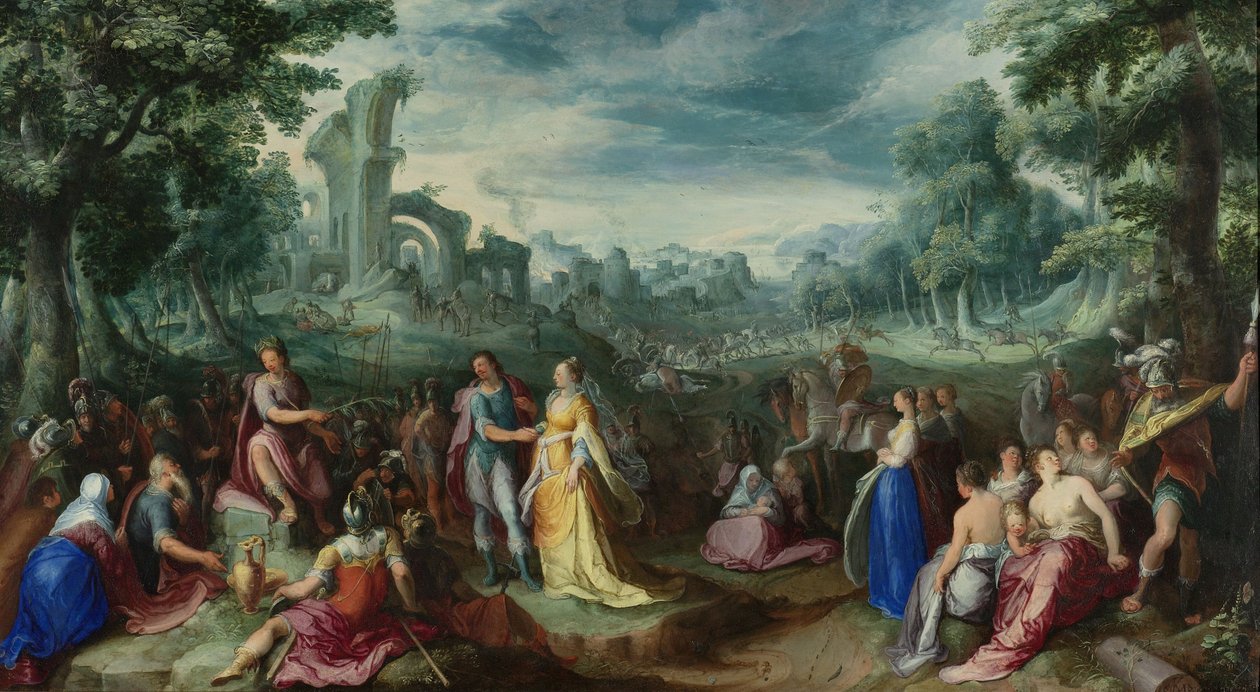 The Continence of Scipio Africanus, 1600 av Karel van Mander the Elder