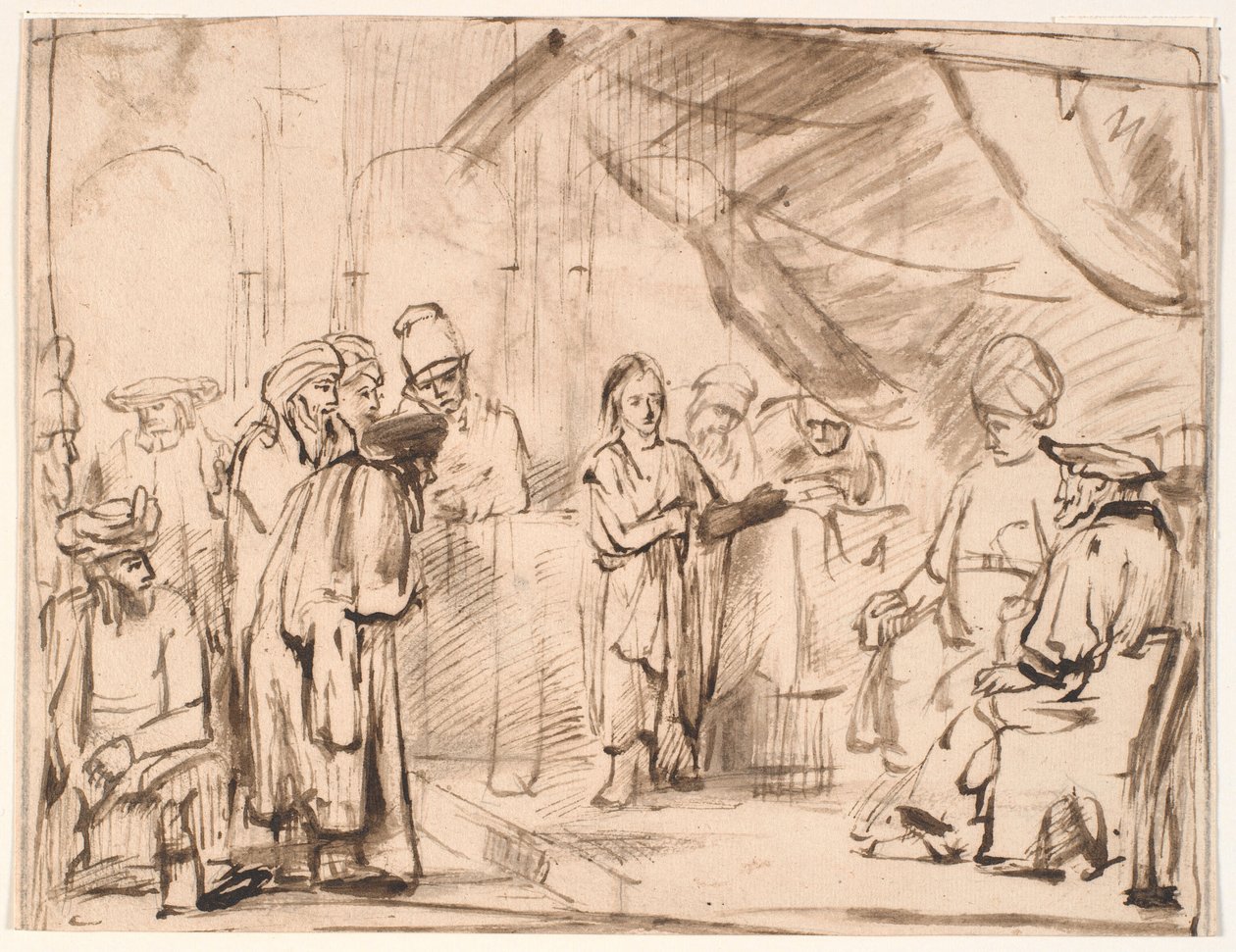 Den tolvårige Jesus i templet av Karel van Savoy