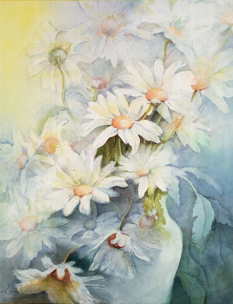 Krysantemum, snömössa av Karen Armitage