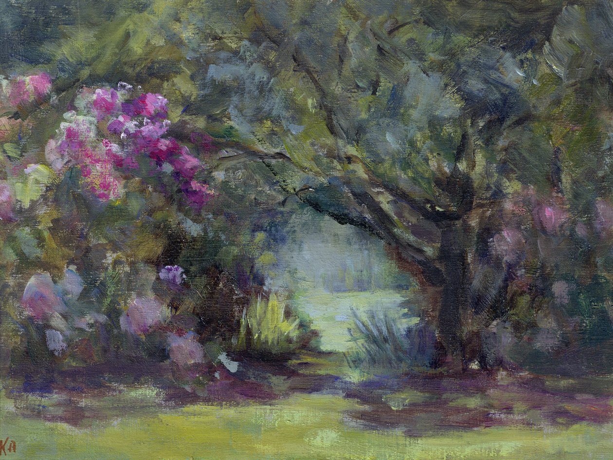 Trädgård i Curanilahue, Chile, 1998 av Karen Armitage