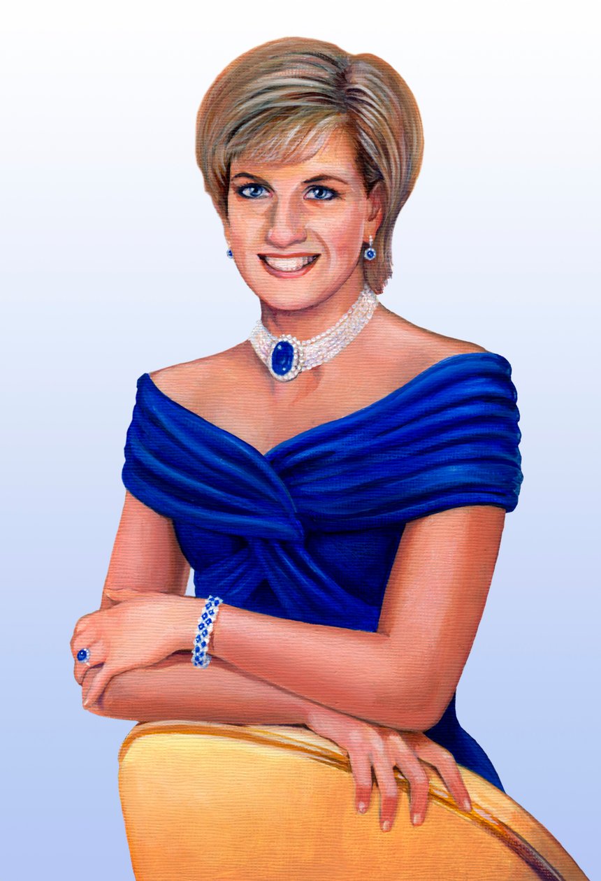Hennes kungliga höghet prinsessan av Wales Diana Frances, född Spencer, 1961-1997, 2013. av Karen Humpage