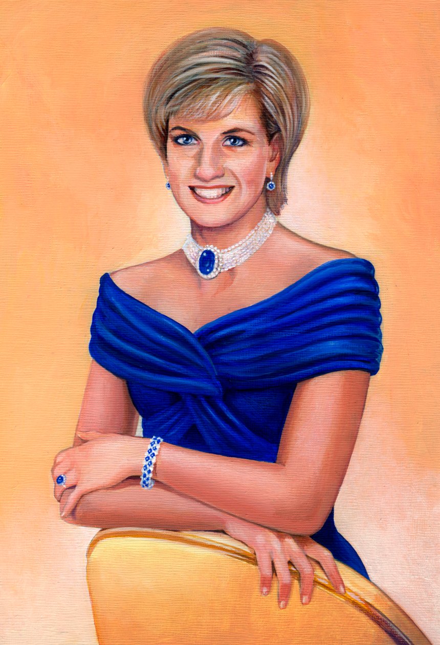 Hennes kungliga höghet prinsessan av Wales Diana Frances, född Spencer, 1961-1997, 2013. av Karen Humpage