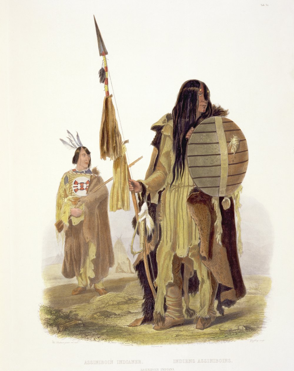 Assiniboin Indians, plåt 32 från volym 2 av 