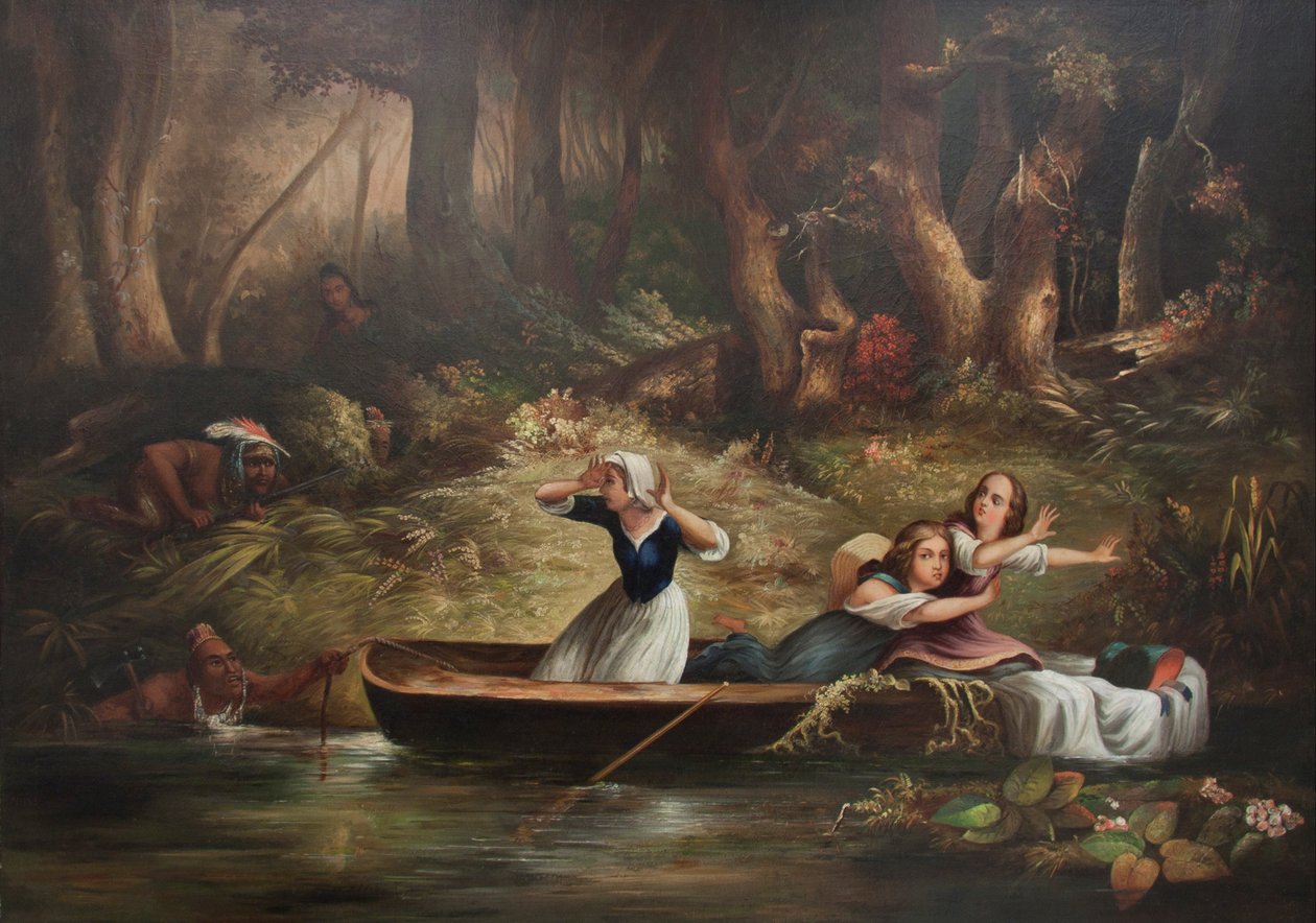 Capture of Calloway Girls och Jemima Boone av Karl Bodmer