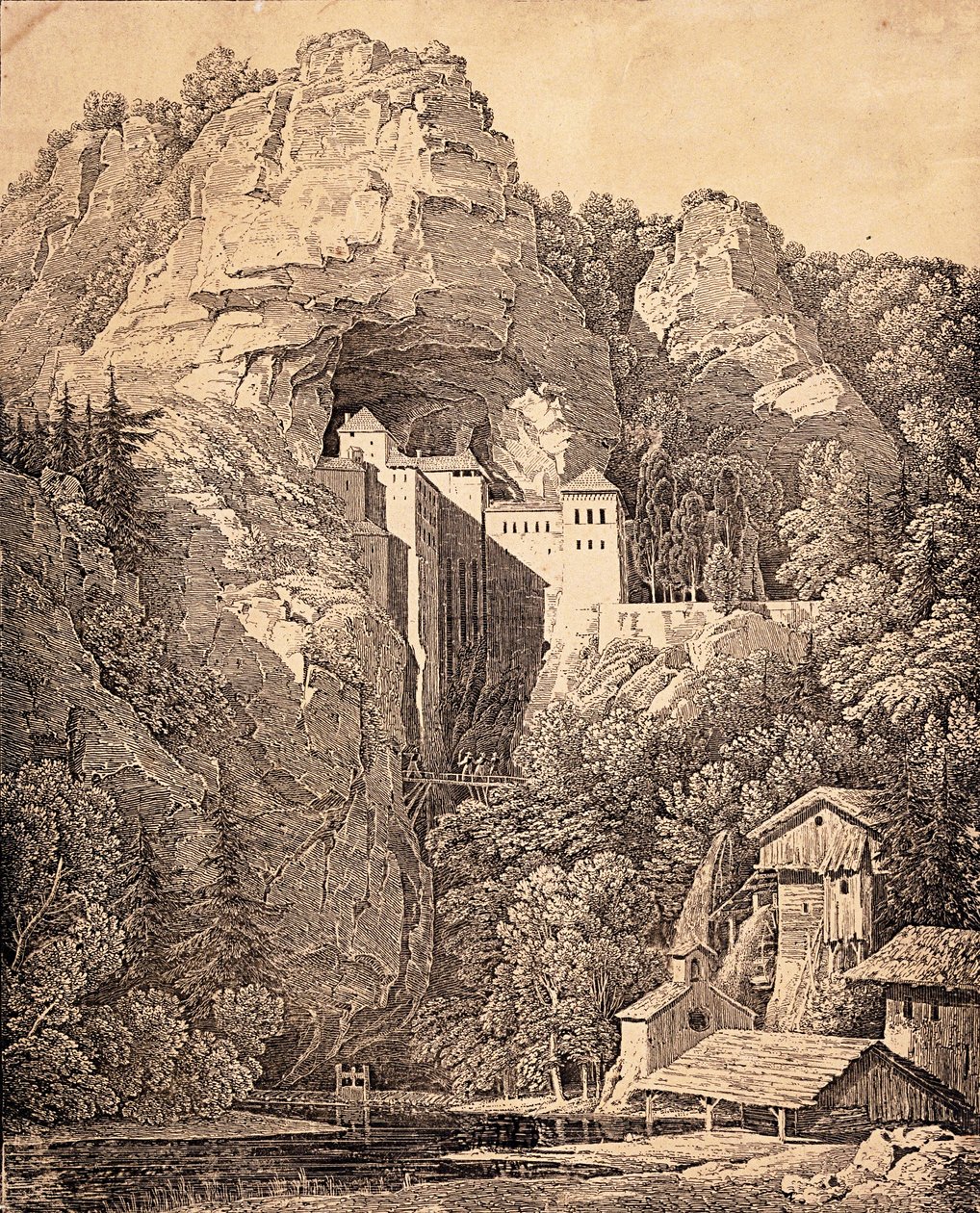 Prediama Castle i Crein XII timme av Karl Friedrich Schinkel