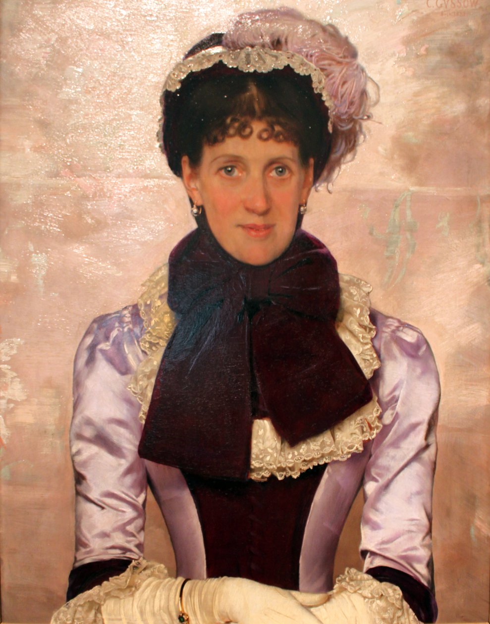 Porträtt av en kvinna av Karl Gussow