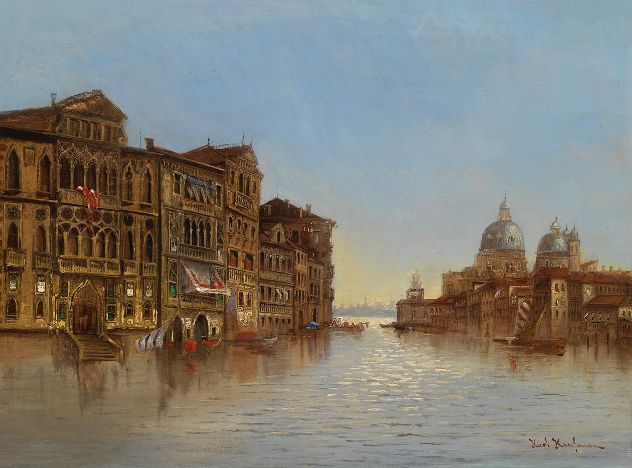 Motiv aus Venedig mit Blick auf Santa Maria della Salute av Karl Kaufmann