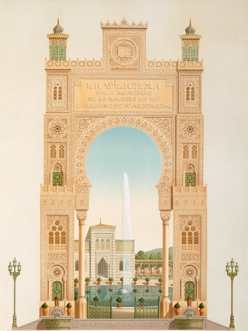Plan för Wilhelmas portar, 1837 av Karl Ludwig Wilhelm Zanth