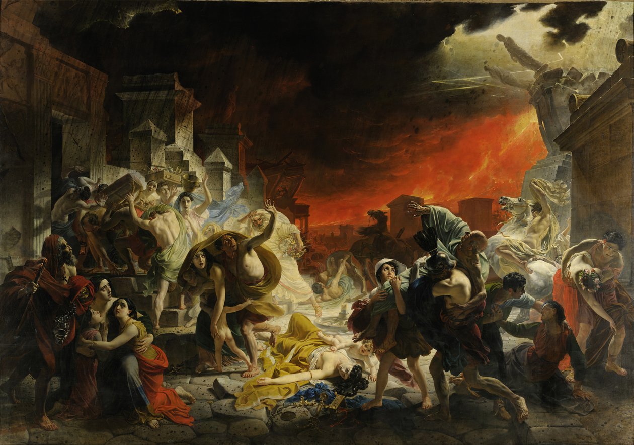 Pompejis sista dag, 1833 av Karl Pavlovich Bryullov