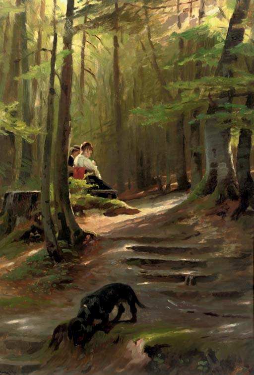  a sunny spot in the woods av Karl Raupp