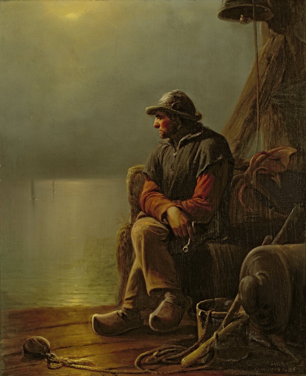 Lotsen håller vakt, 1851 av Karl Schlesinger