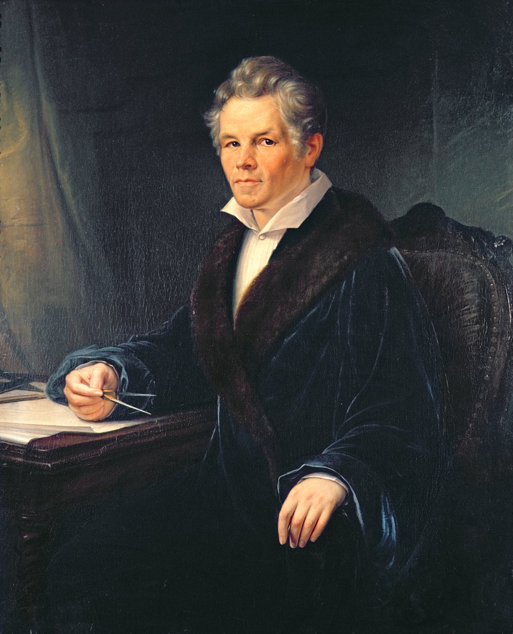 Porträtt av Karl Friedrich Schinkel, ca 1880 av Karl Schmidt