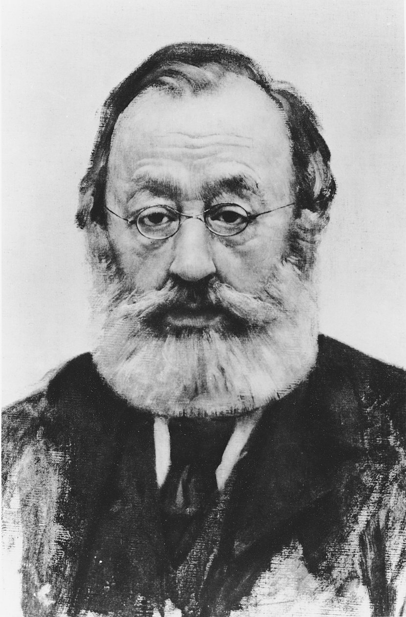 Porträtt av Gottfried Keller av Karl Stauffer Bern