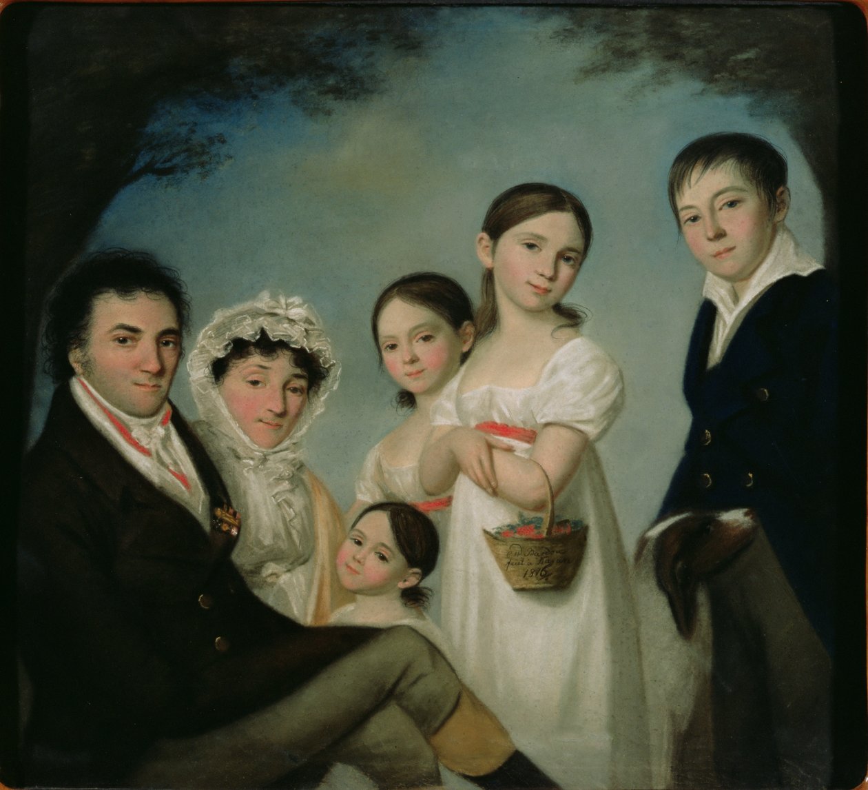 Familjen Boratynsky, 1816 av Karl Wilhelm Bardou