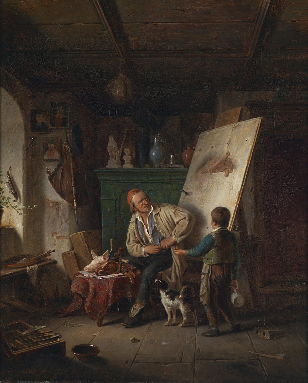 Im Atelier av Karl Von Enhuber