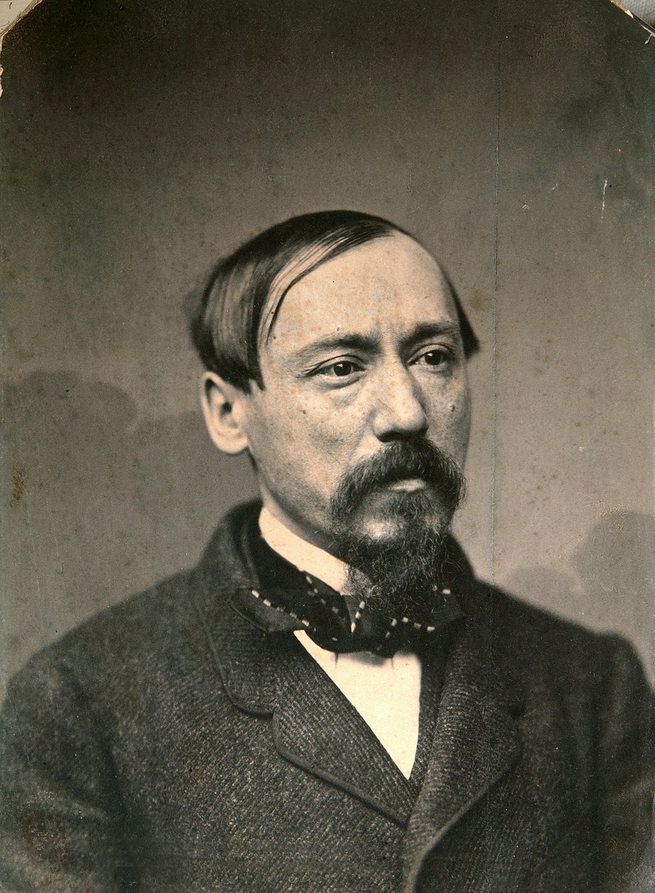 Nikolay Nekrasov, rysk poet och förläggare, sent 1850-tal av Karl August Bergner