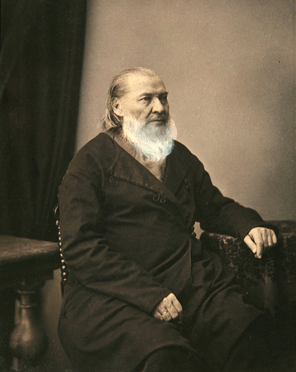 Sergej Aksakov, rysk författare, 1850-talet av Karl August Bergner