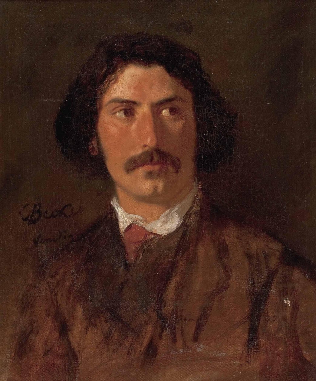 Carl Ludwig Friedrich Becker Porträtt av en man av Karl Becker