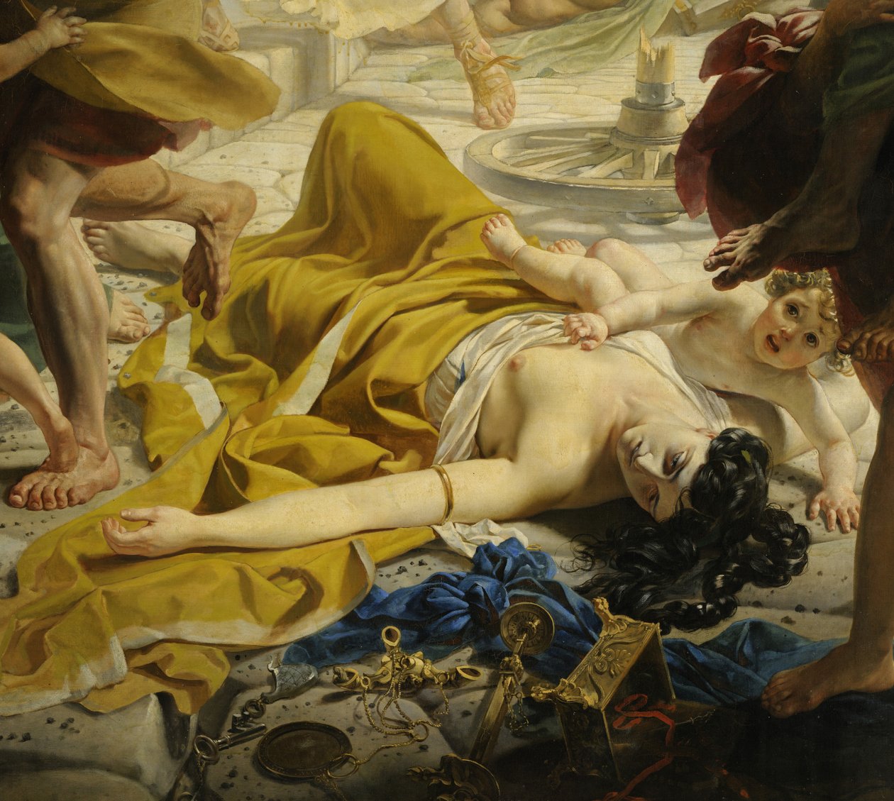 Detalj av Pompejs sista dag (av Karl Bryullov, 1833, Ryska museet) av Karl Pavlovich Bryullov