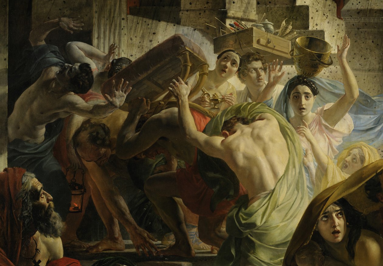 Detalj av Pompejs sista dag (av Karl Bryullov, 1833, Ryska museet) av Karl Pavlovich Bryullov