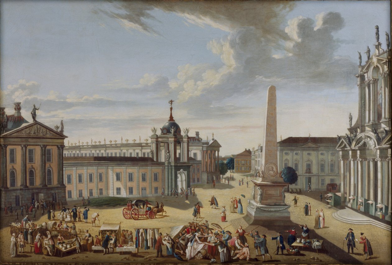 Alter Markt Potsdam - Utsikt över Schlossstraße av Karl Christian Wilhelm Baron