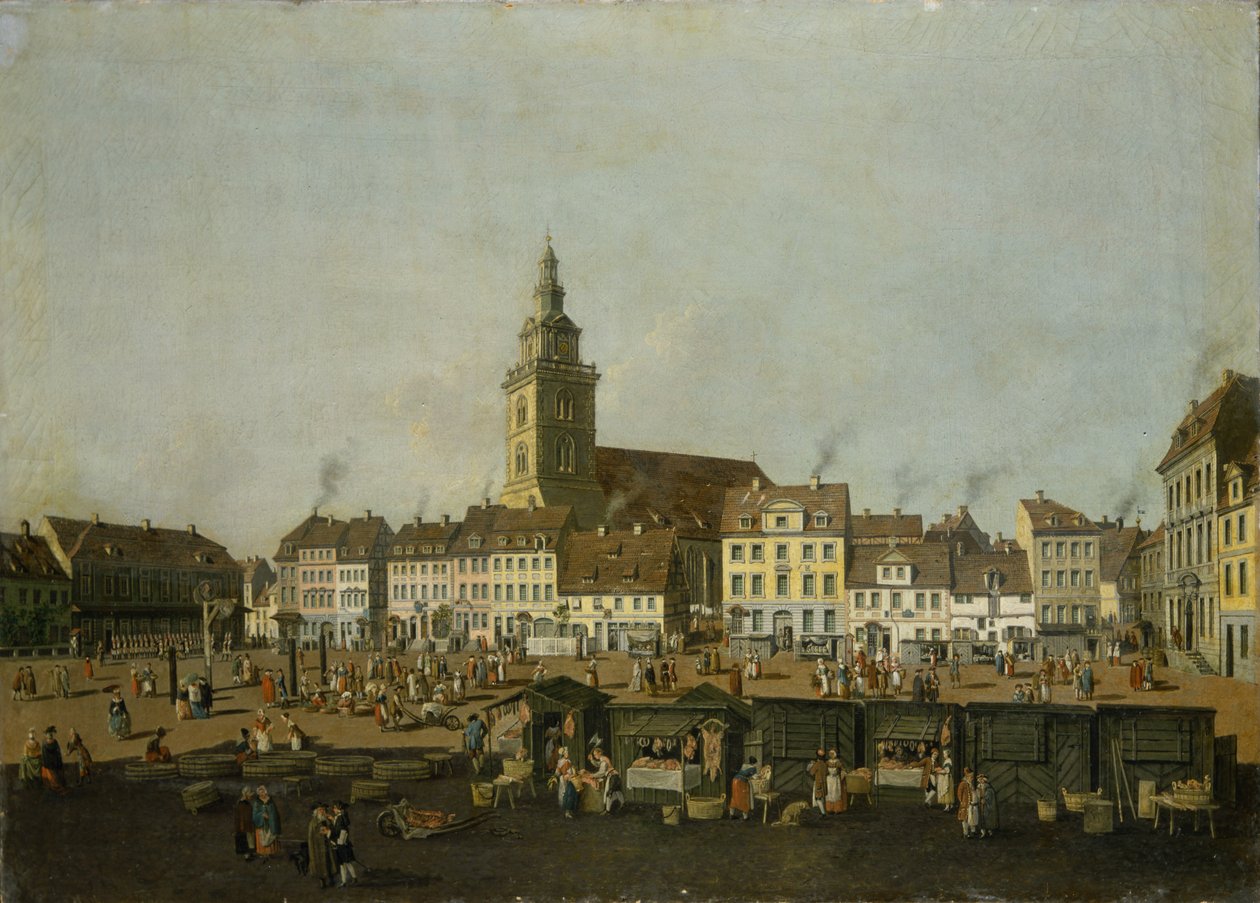 Utsikt över Neue Markt med St. Mary