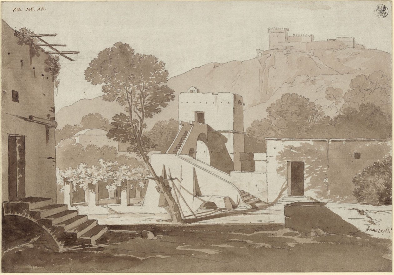 Bondgård nära Anacapri av Karl Friedrich Schinkel