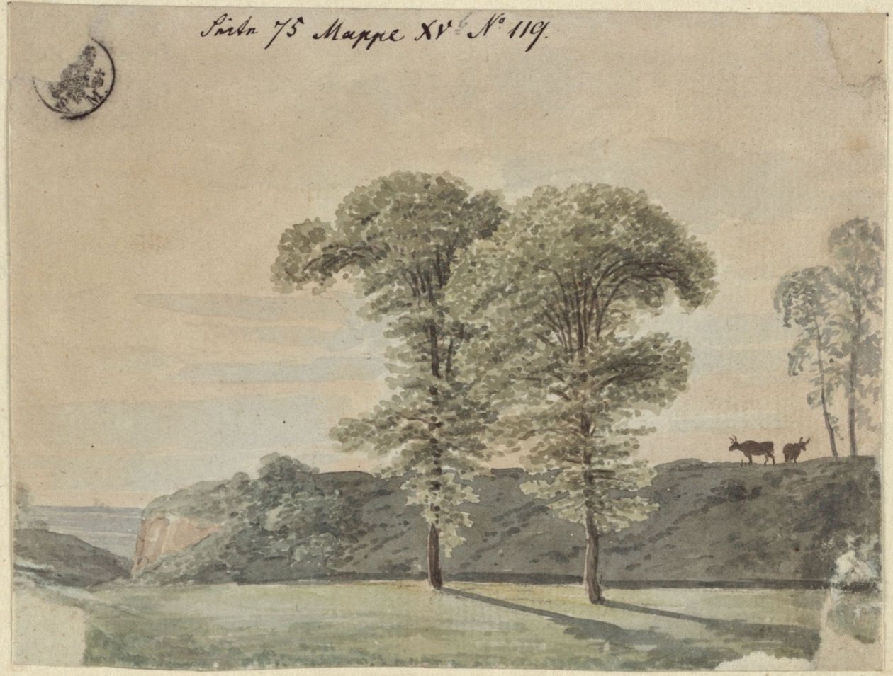 Trädstudie av Karl Friedrich Schinkel