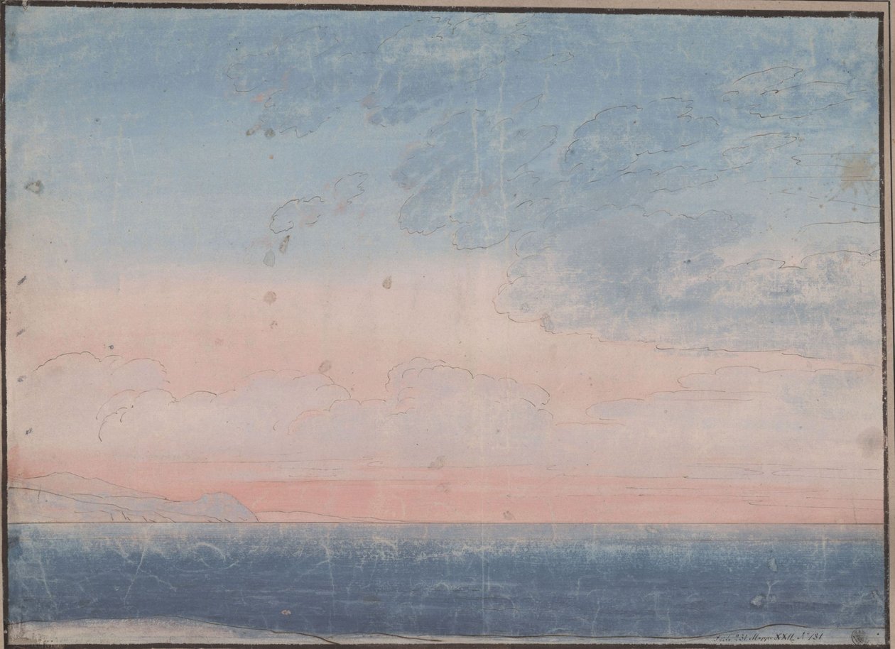 Dekoration för allmänt bruk. Sydlig havshorisont av Karl Friedrich Schinkel