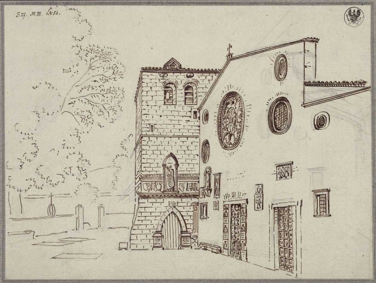 Katedralen San Giusto i Trieste av Karl Friedrich Schinkel