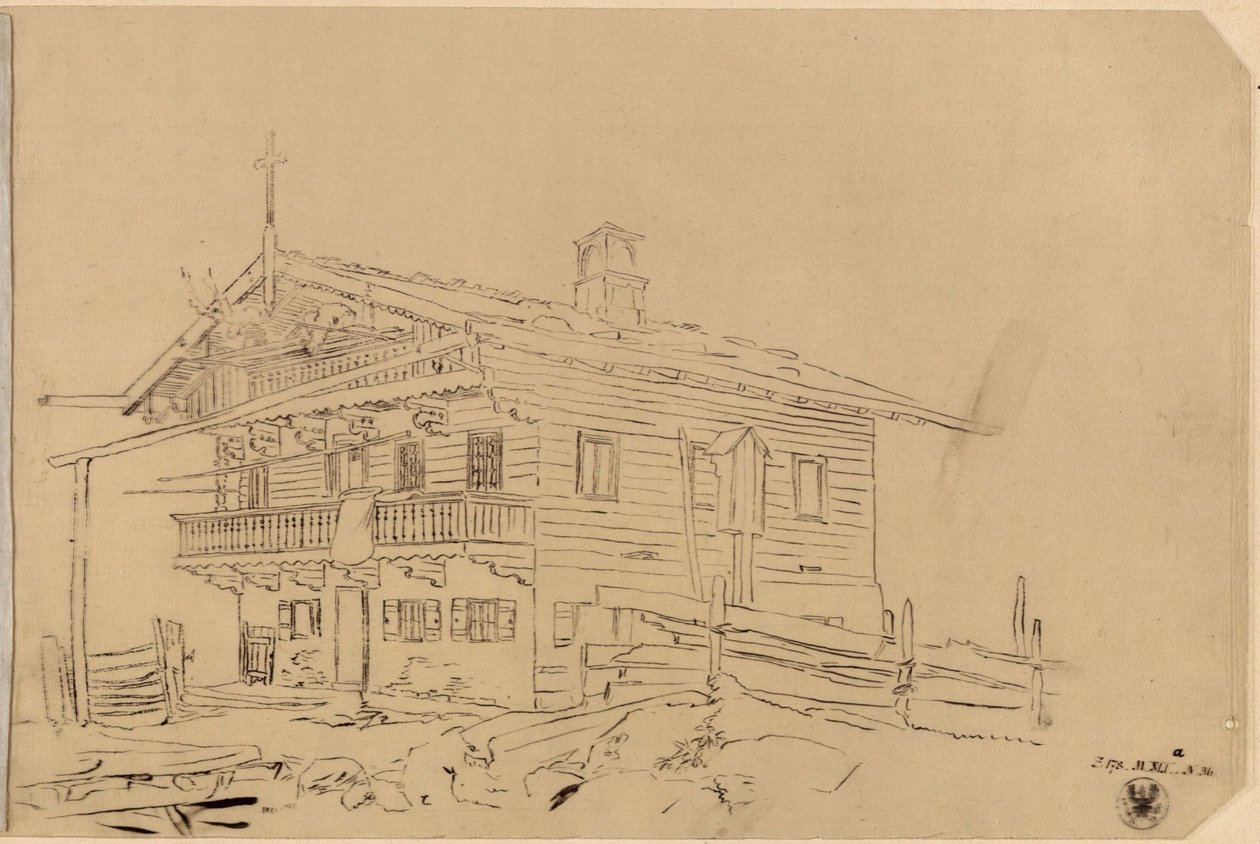 Utkast till ett schweiziskt hus av Karl Friedrich Schinkel