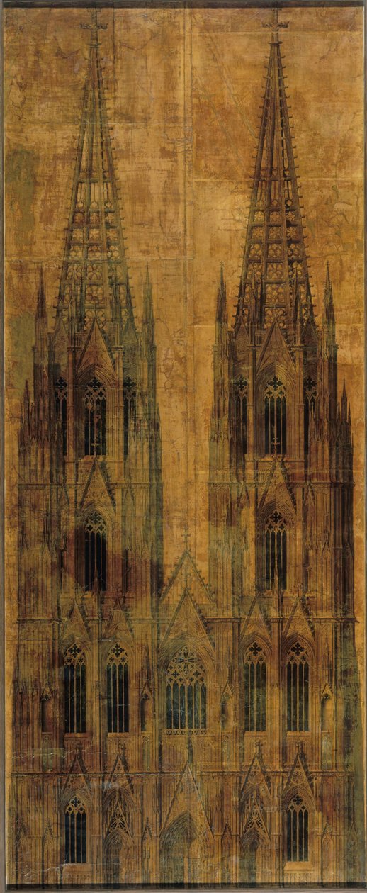 Köln. Dom. Aufriss der Westfassade av Karl Friedrich Schinkel