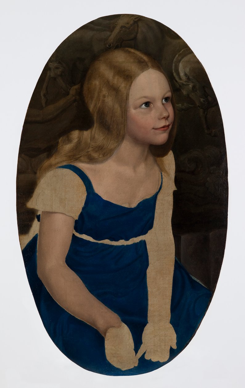 Porträtt av konstnärens dotter, Marie av Karl Friedrich Schinkel