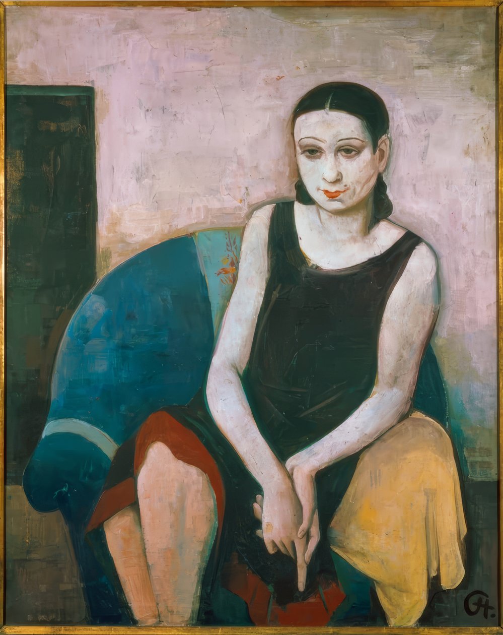 Porträtt av Mme Bailhache av Karl Hofer