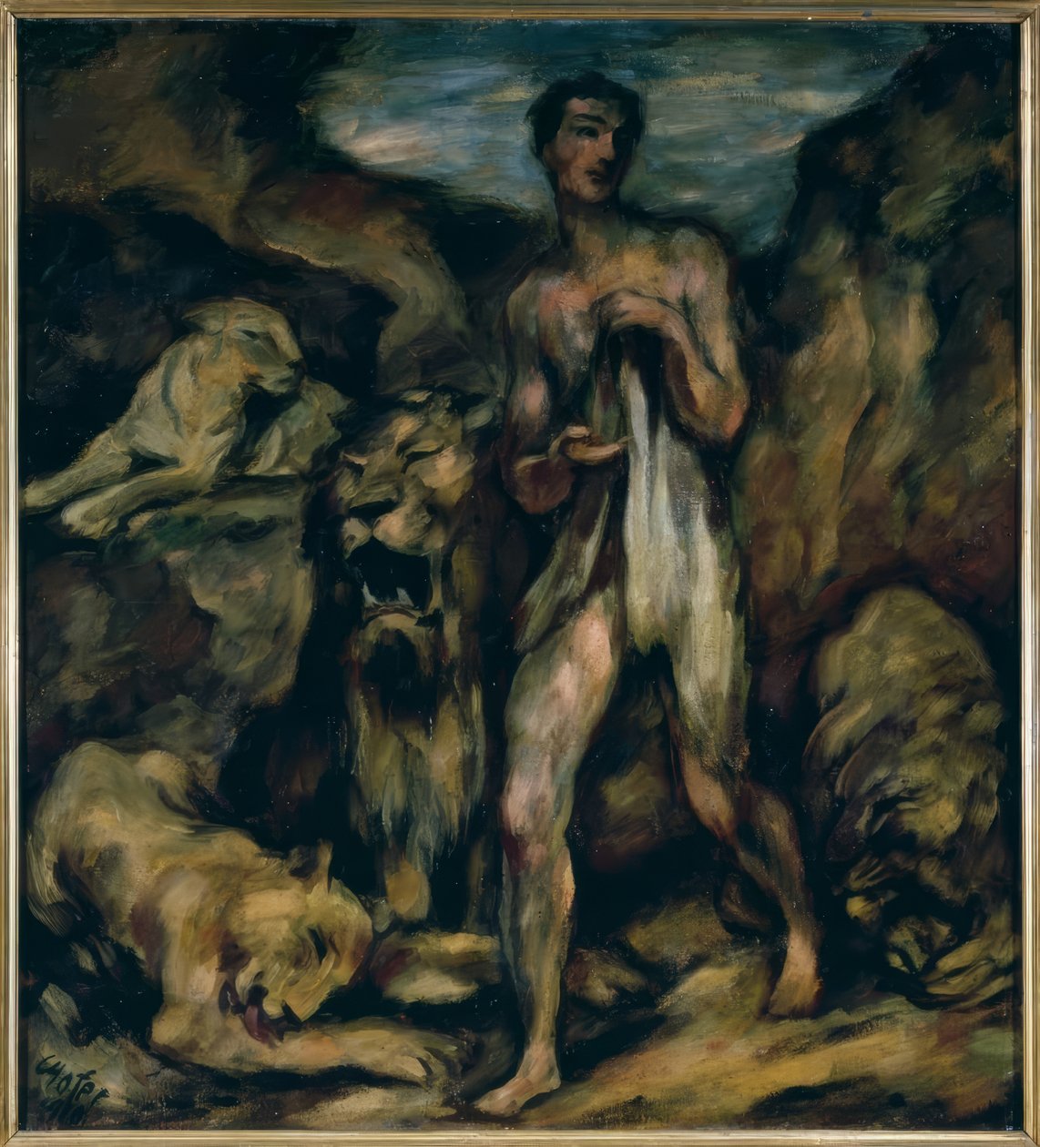 Daniel i lejongropen av Karl Hofer