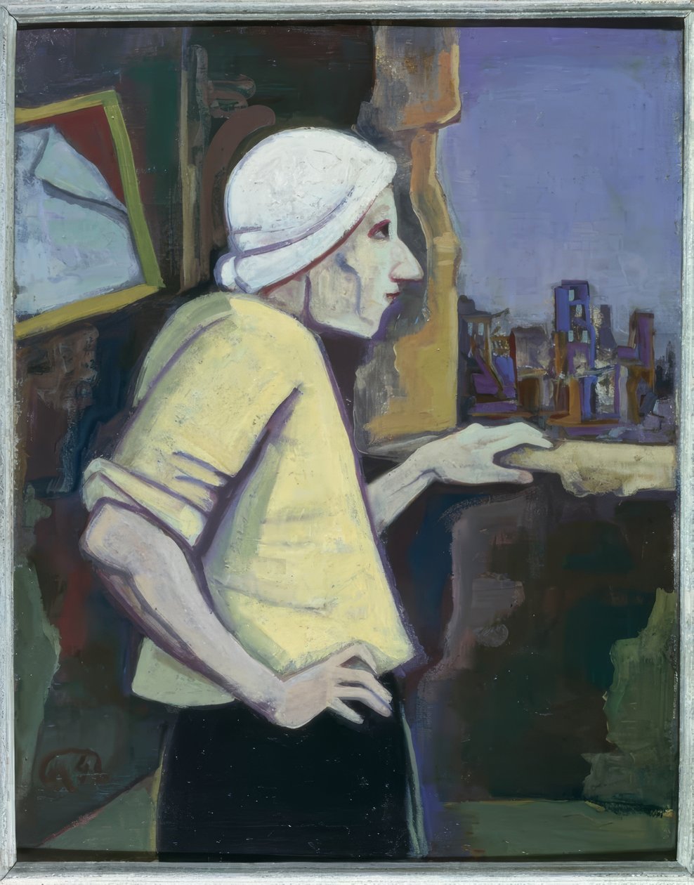 Kvinna vid fönstret av Karl Hofer