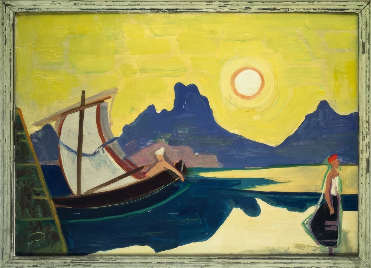 Sjö och berg av Karl Hofer