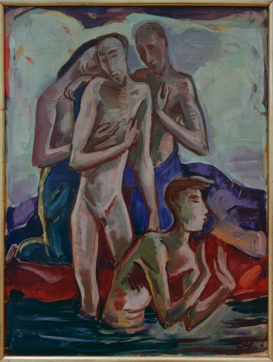 Dop i Jordanfloden av Karl Hofer