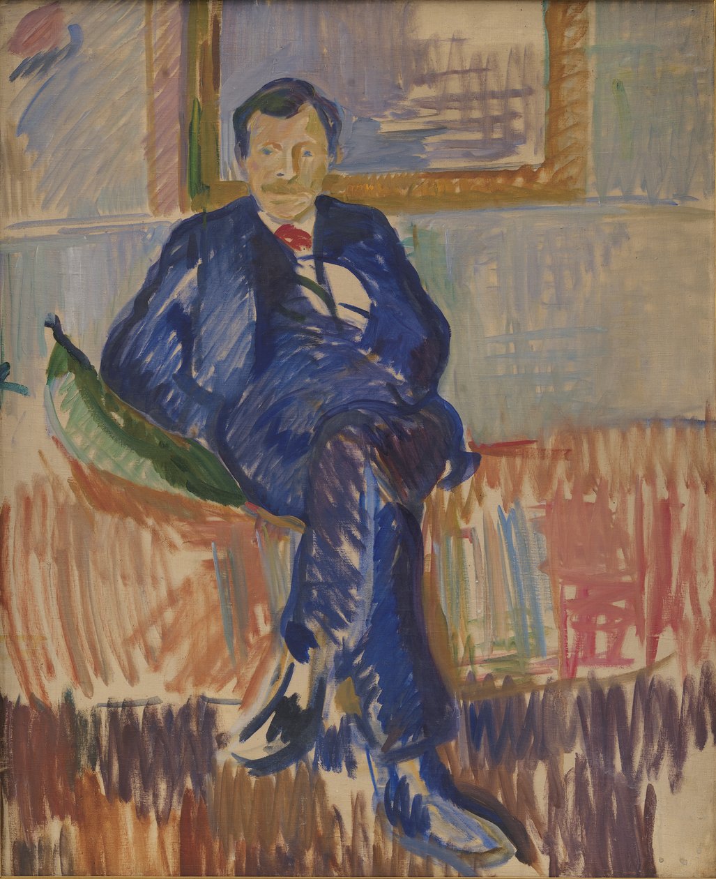 Porträtt av målaren Karl Schou av Karl Isakson