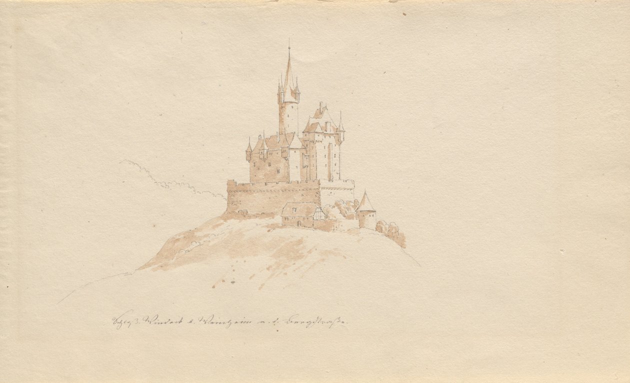 Slott Windeck f. Weinhelm a. dvs. bergsväg av Karl Julius Von Leypold
