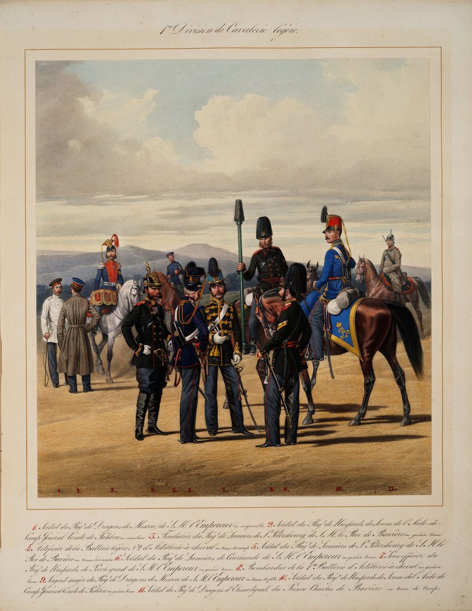 Första lätta kavalleridivisionen, 1867 av Karl Karlovich Piratsky