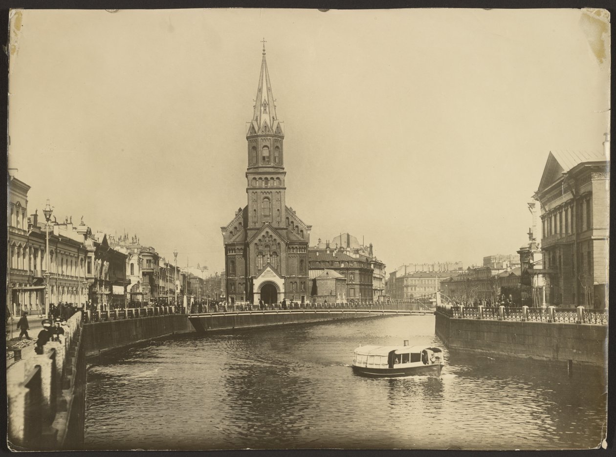 Tyska kyrkan vid Moikakanalen, S:t Petersburg av Karl Karlovitz Bulla
