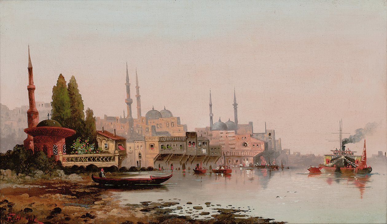 Beirut, ca 1890 (olja på duk) av Karl Kauffman