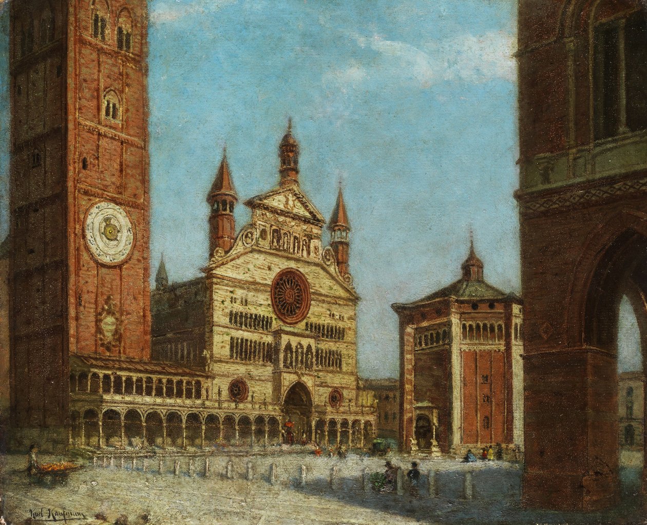 Utsikt över Cremona av Karl Kaufmann