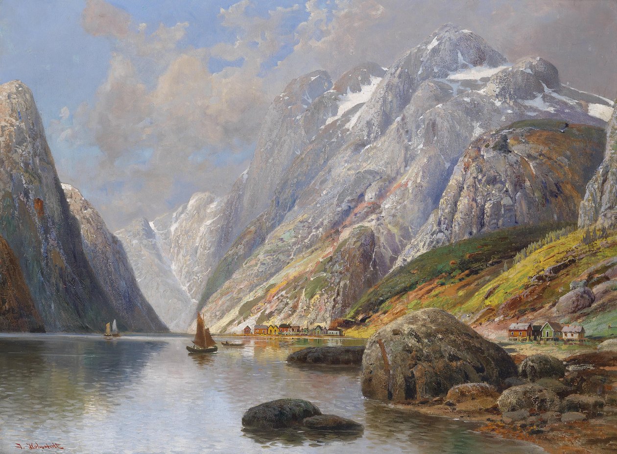 Fjordlandskap av Karl Kaufmann
