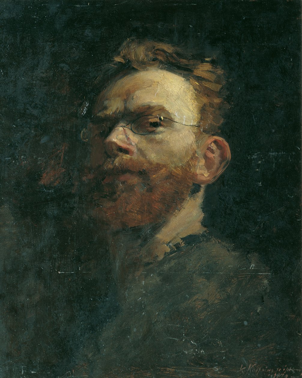 självporträtt av Karl Köpping